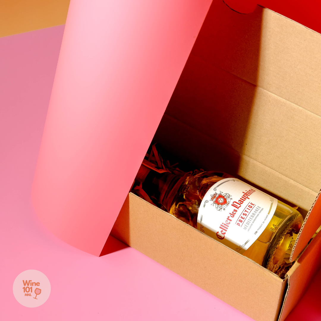 1 Mini Wine + Kraft Gift Box